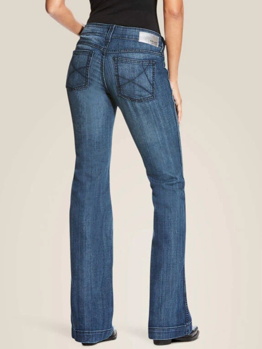 Ariat Bluebell Trouser Jeans 27 Dark Wash Western Rodeo Bootcut - Picture 12 of 12